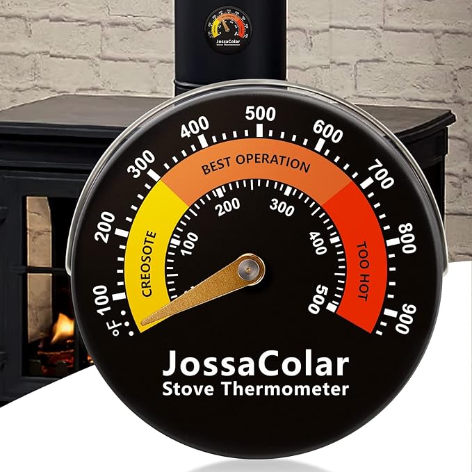 Wood Stove Thermometer Magnetic Pipe Thermometer