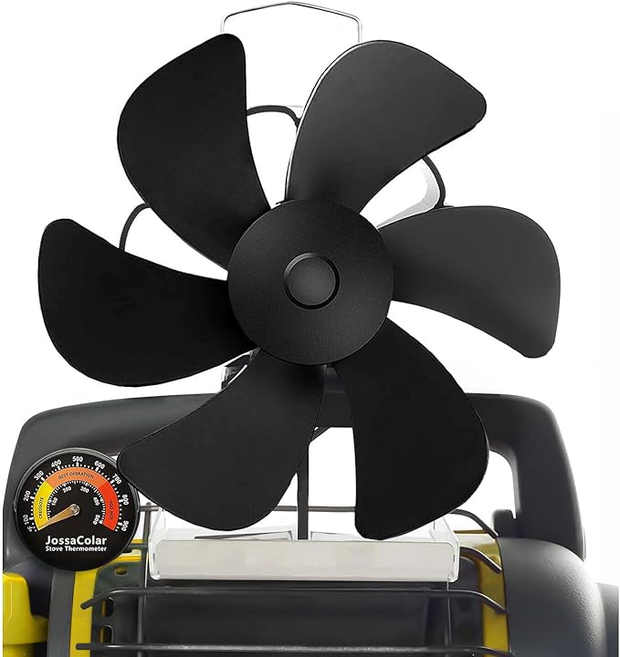 Wood Stove Fan for Propane Heater, Heat Powered